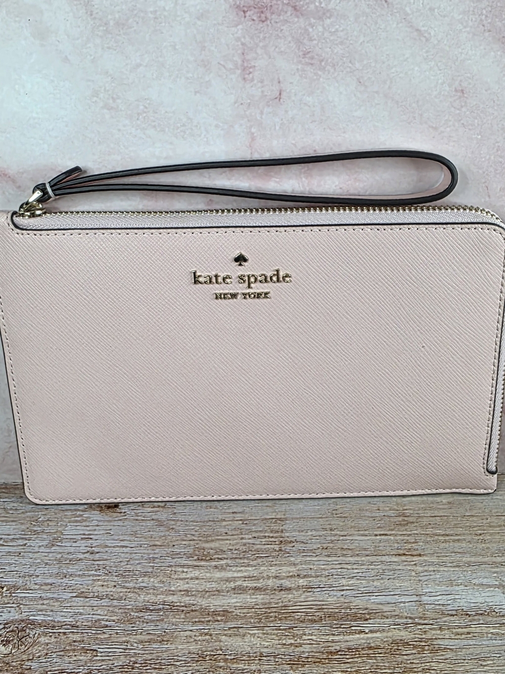 kate spade Saffiano leather wristlet